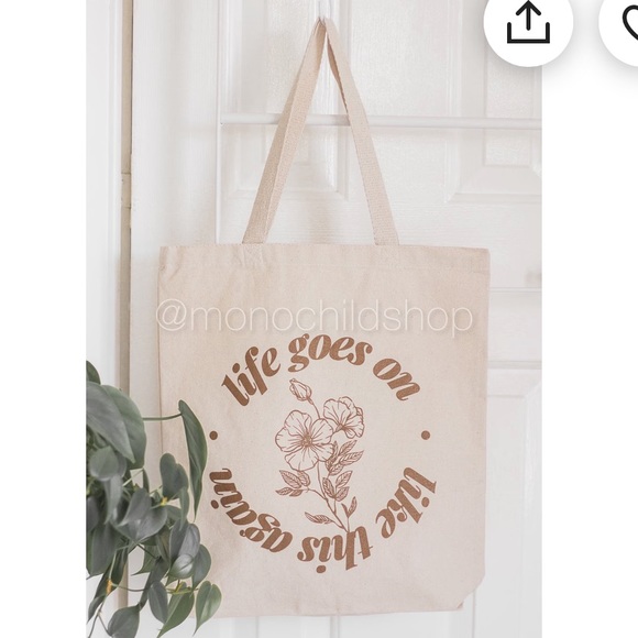 BTS INSPIRED LIFE GOES ON TOTE - Picture 3 of 4
